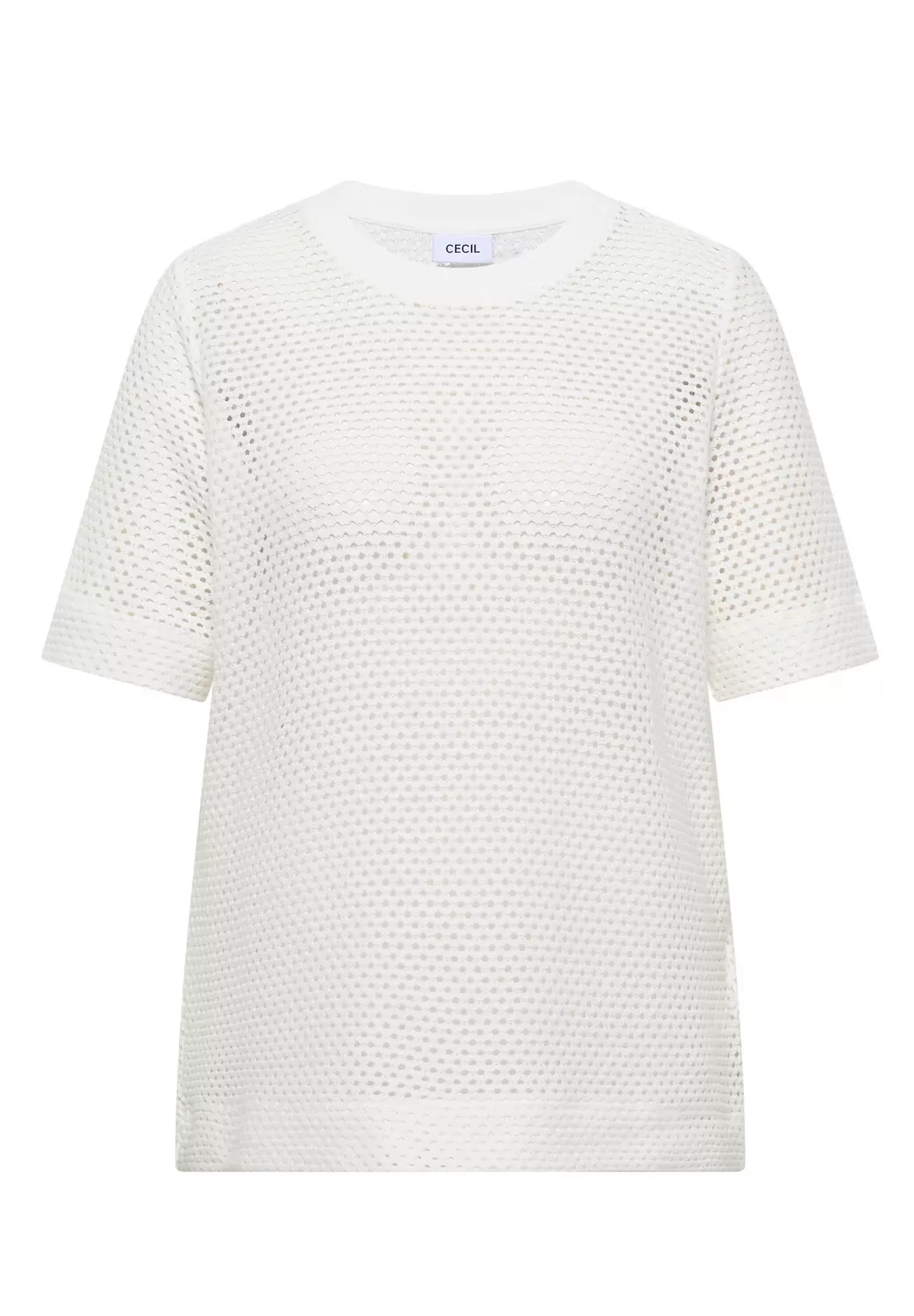 Ajour Knit T-Shirt female
