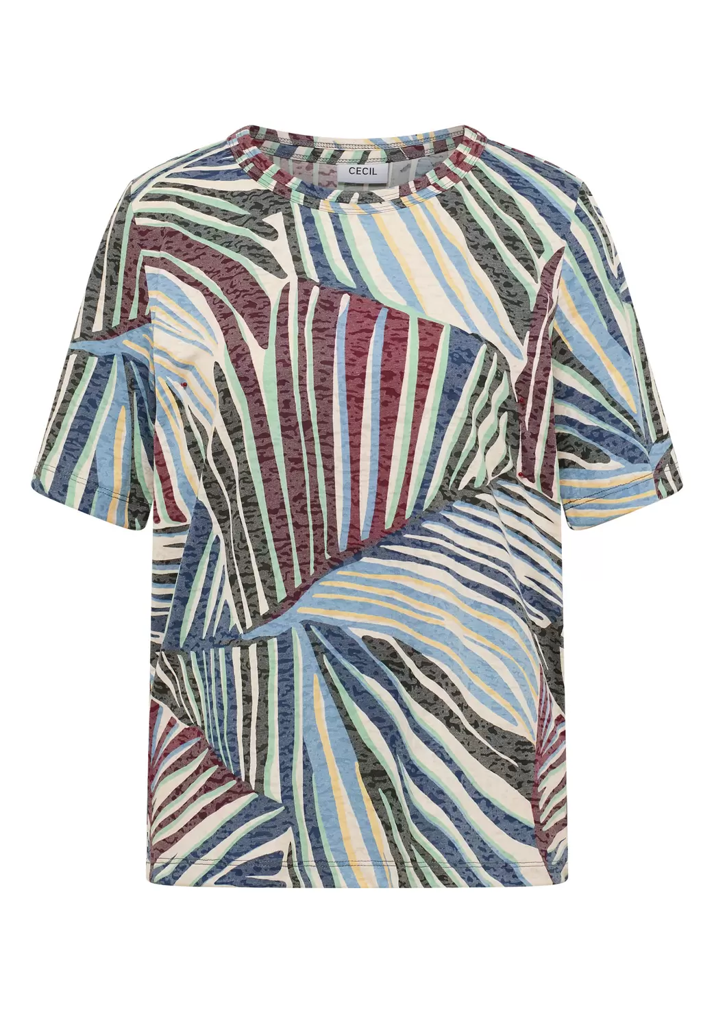 TOS Multi AOP Burn Out T-Shirt female