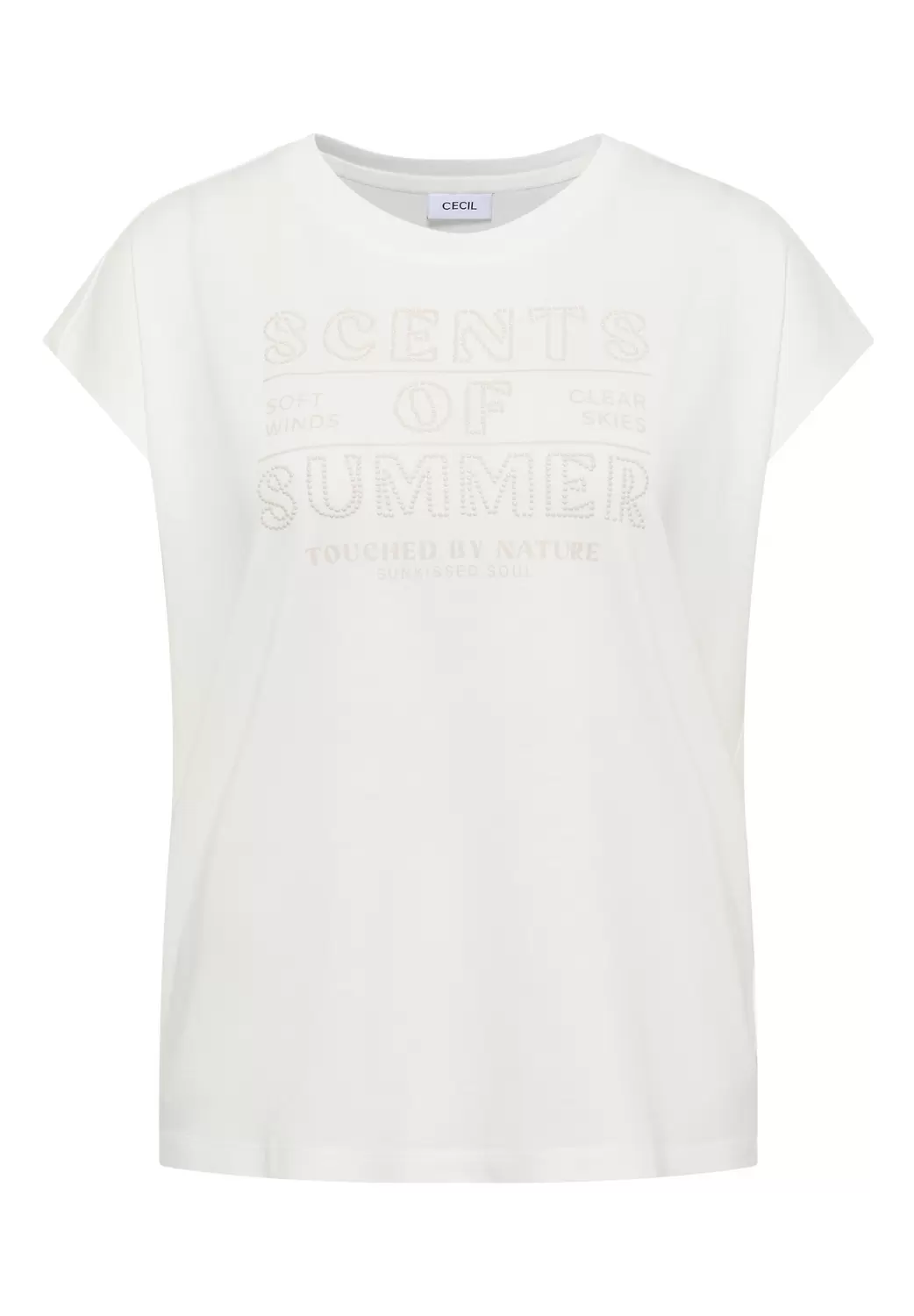 T-Shirt mit Rundhals und Wording Artwork