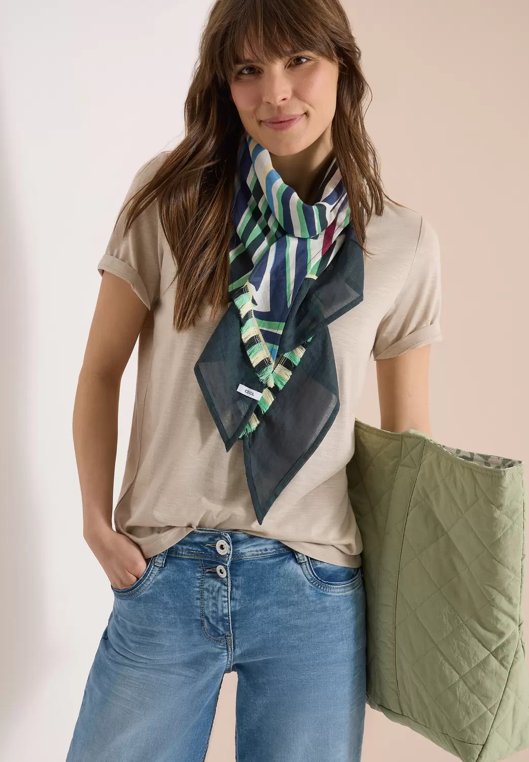 Print and Tape Triangle Cloth