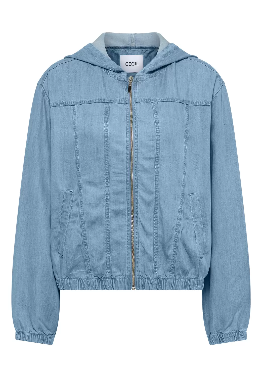Blouson im Denim-Look mit Zipper