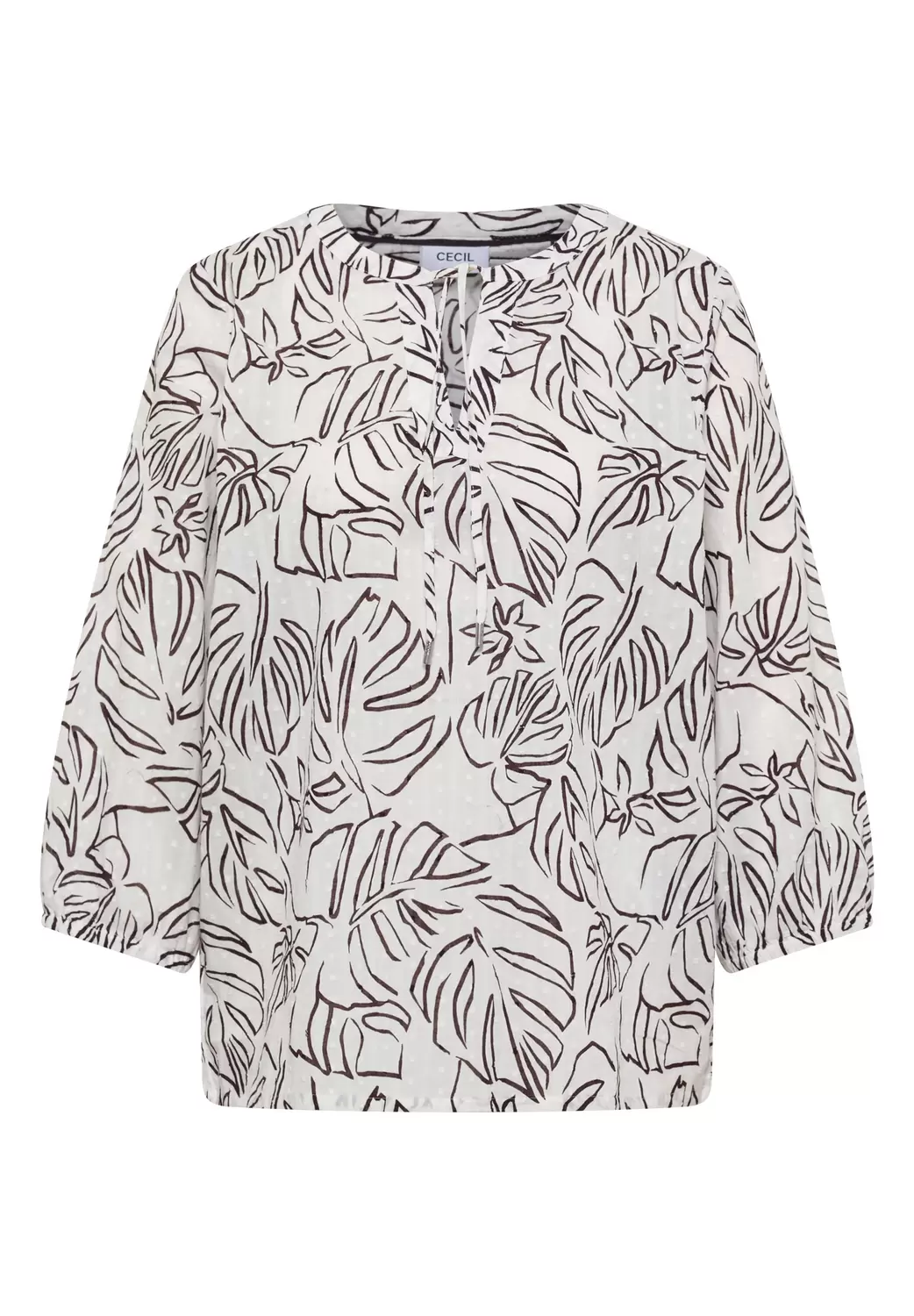 TOS Print Tunic Blouse female