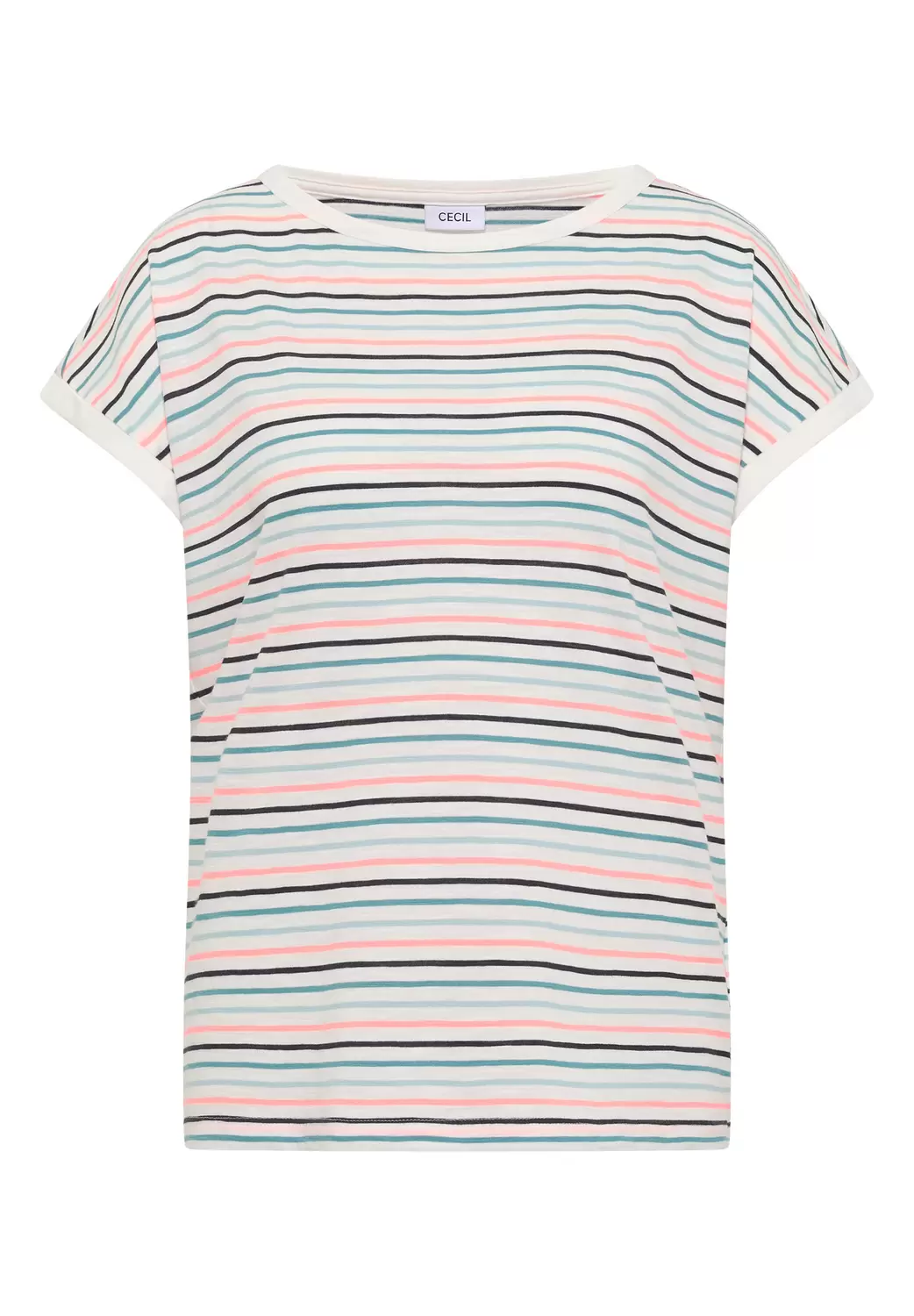 TOS Multi Striped Turn-Up Shir