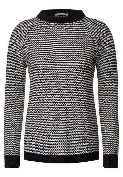 TOS Two Tone Structured Pullov - 20001/Black