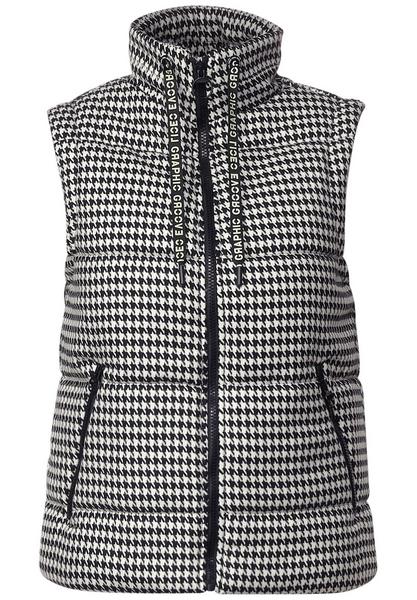 Houndstooth Vest - 20001/Black