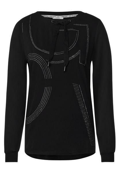 Front Artwork Blouse - 20001/Black