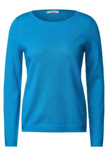 TOS Basic Structured Pullover - 14616/club blue