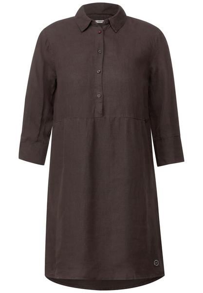 Leinenkleid mit Knopfleiste