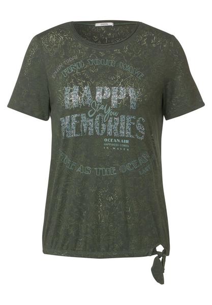 burn out T-Shirt with FP HAPPY - 35050/burn out sp