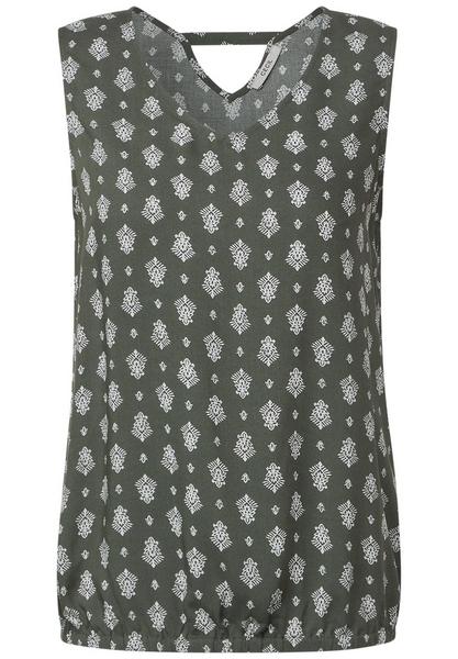 TOS Minimal Print Top - 24923/sporty khaki