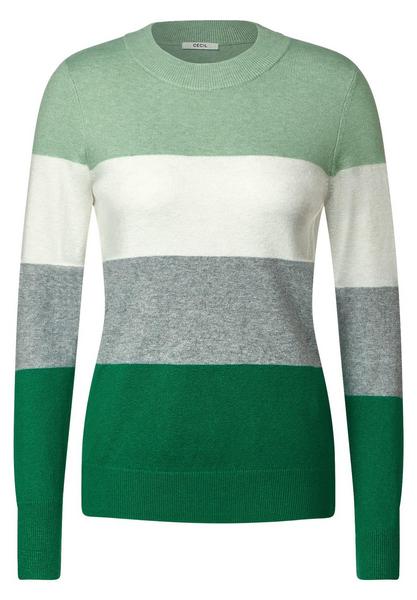 TOS_Cosy Stripe Pullover - 34934/clear sage green