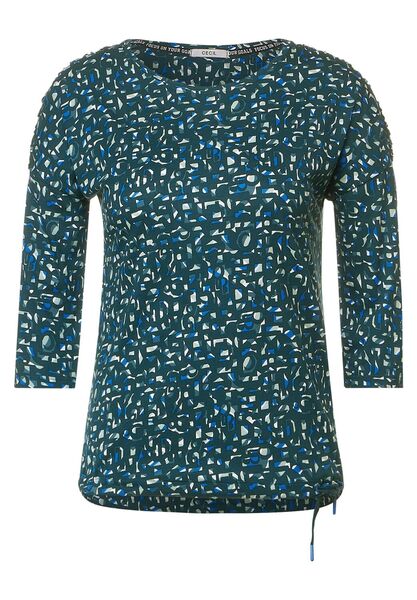 Minimal gathered Shoulder - 34926/deep lake green