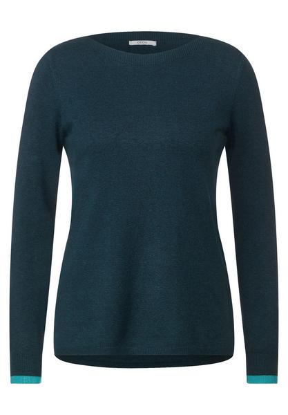 EOS_Cosy Pullover w. striped d - 25326/strong petr