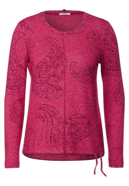 TOS AOP Paisley Cosy Shirt - 25394/coral melange