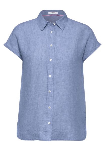 LINEN_Chambray Blouse - 15368/linen chambray blue