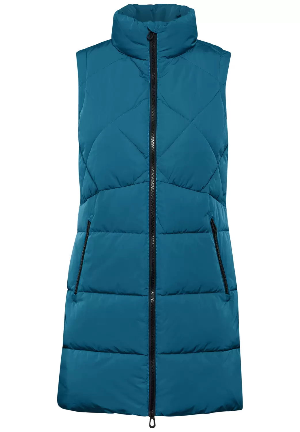 Long Padded Vest - 15848/nordic aqua blue