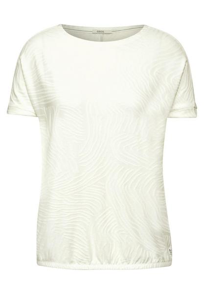 Light Jacquard Shirt - 13474/vanilla white