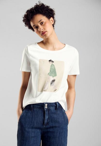 T-Shirt mit Lady Partprint