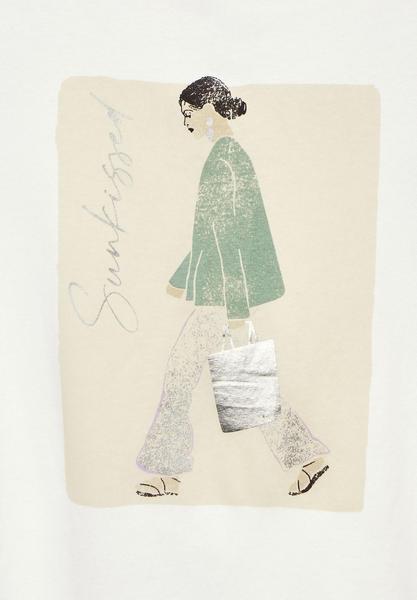 T-Shirt mit Lady Partprint