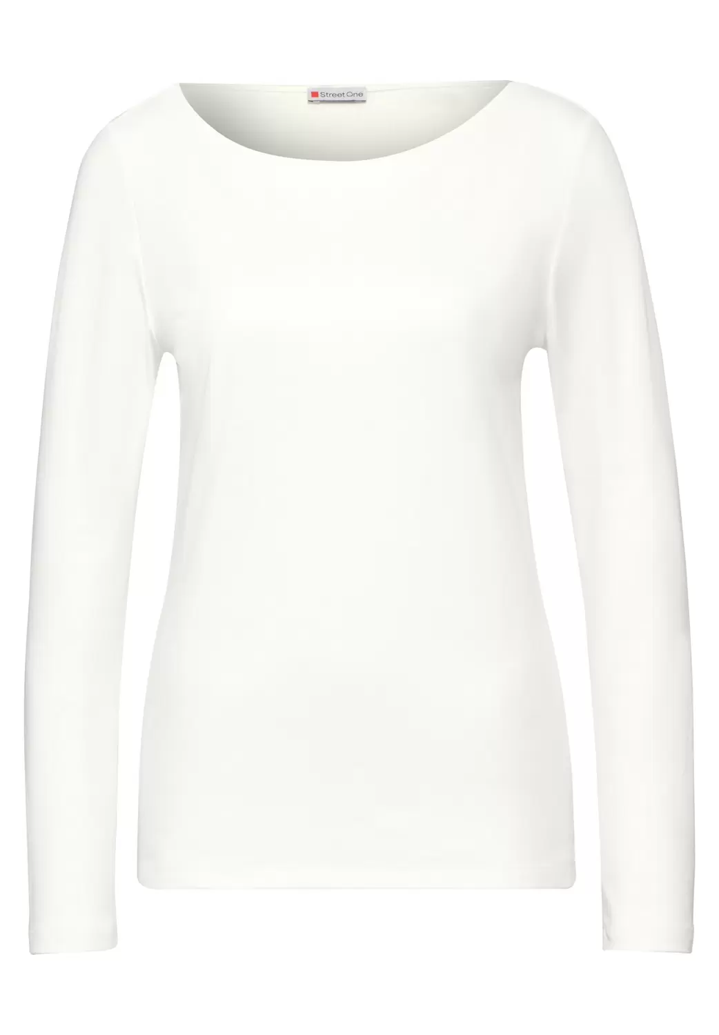 Shirt mit U-Boot-Ausschnitt