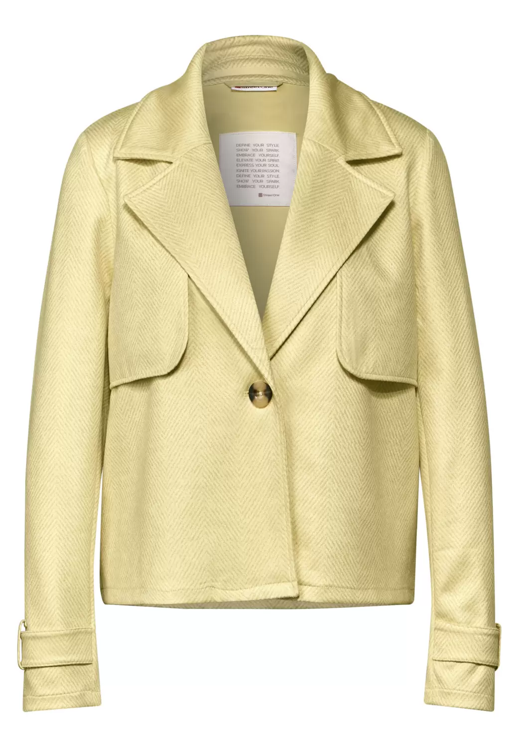 Kurze Kunstlederjacke