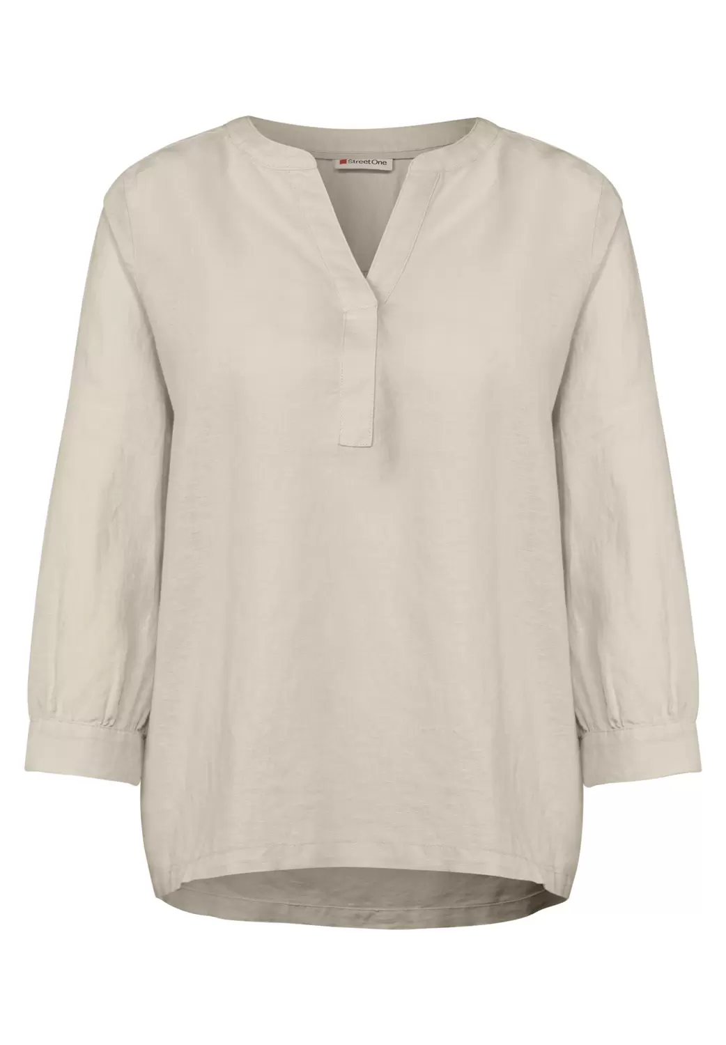 Bluse in Unifarbe