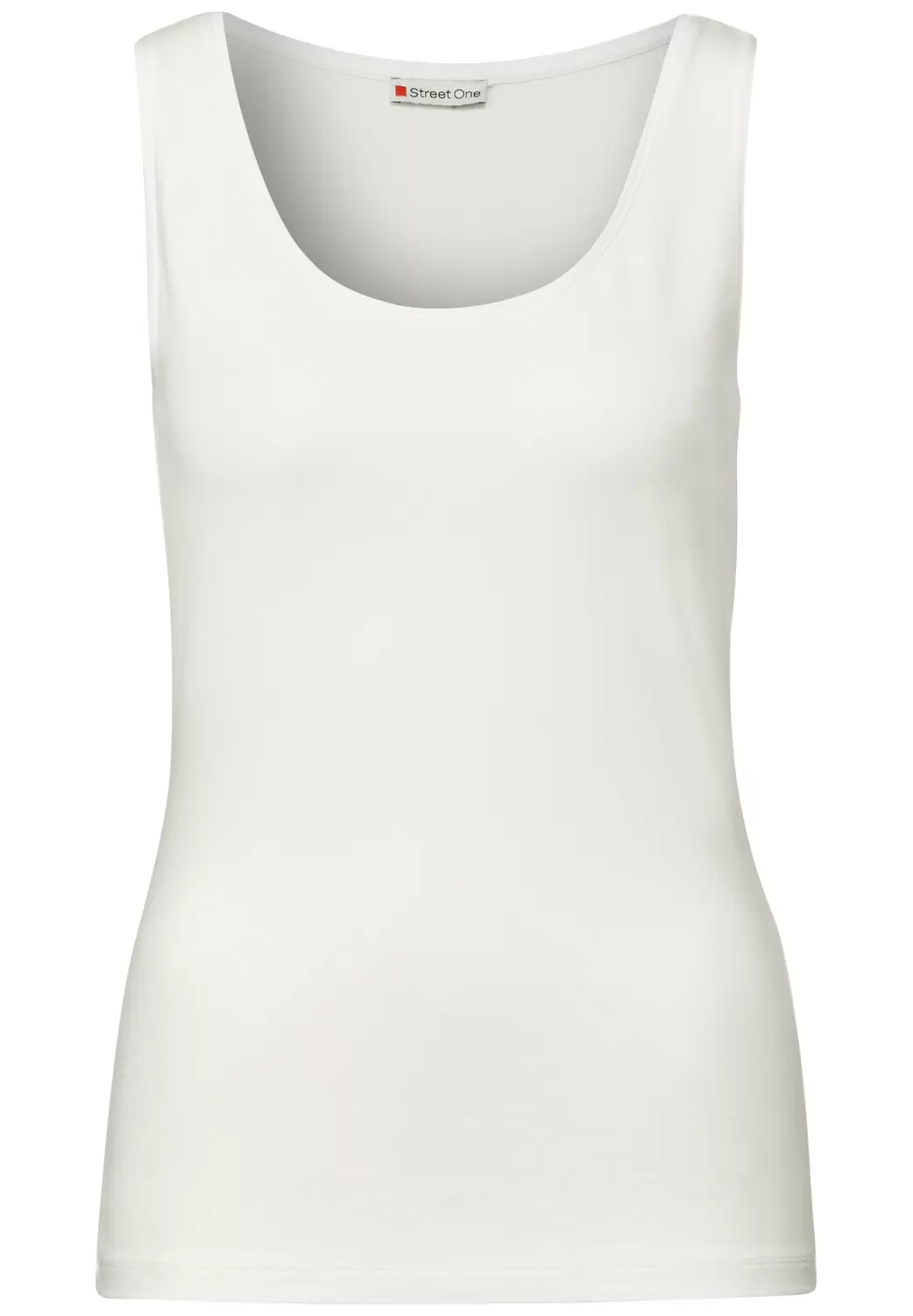 Basic Top mit Rundhals in Unifarbe