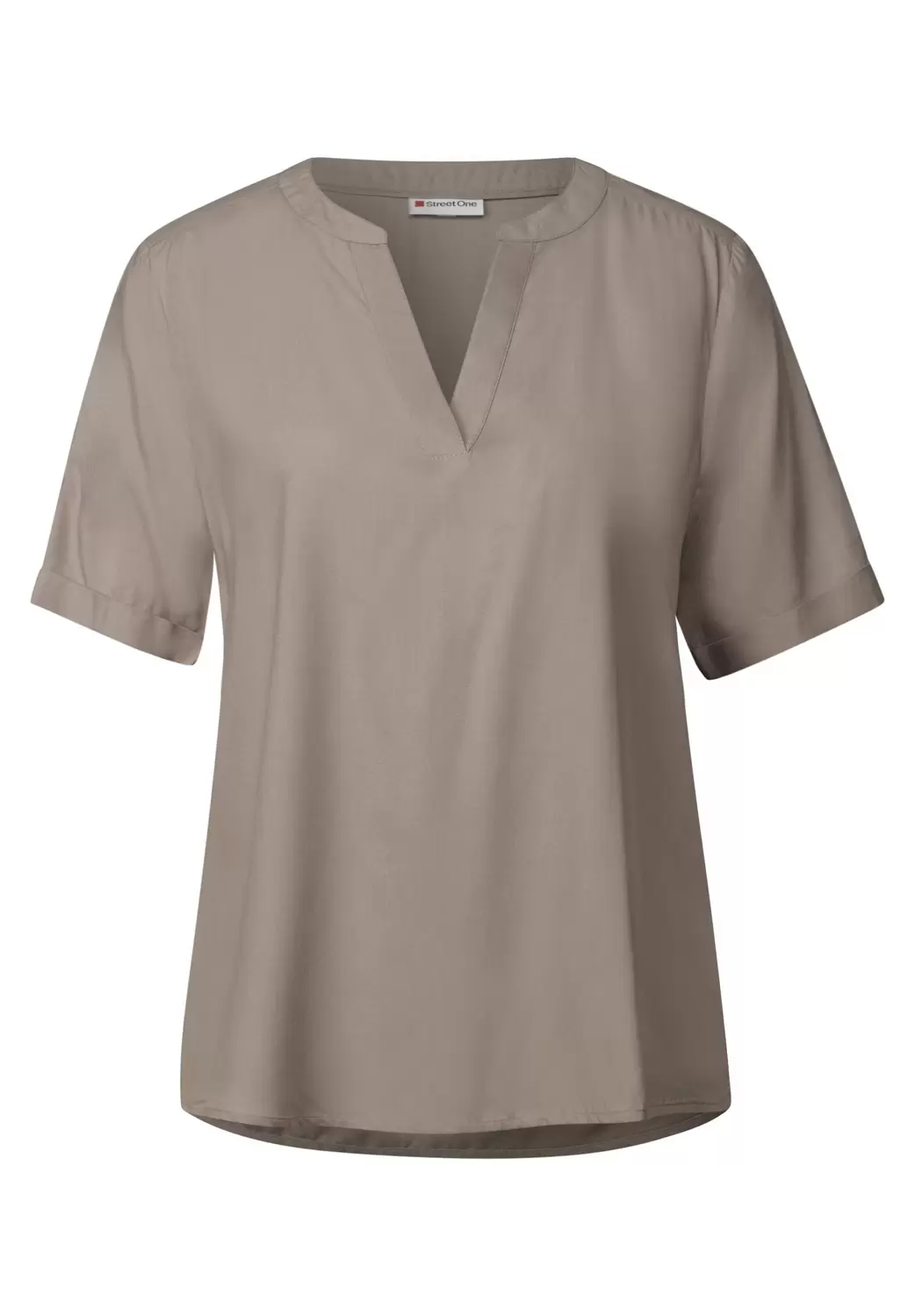 Bluse in Unifarbe