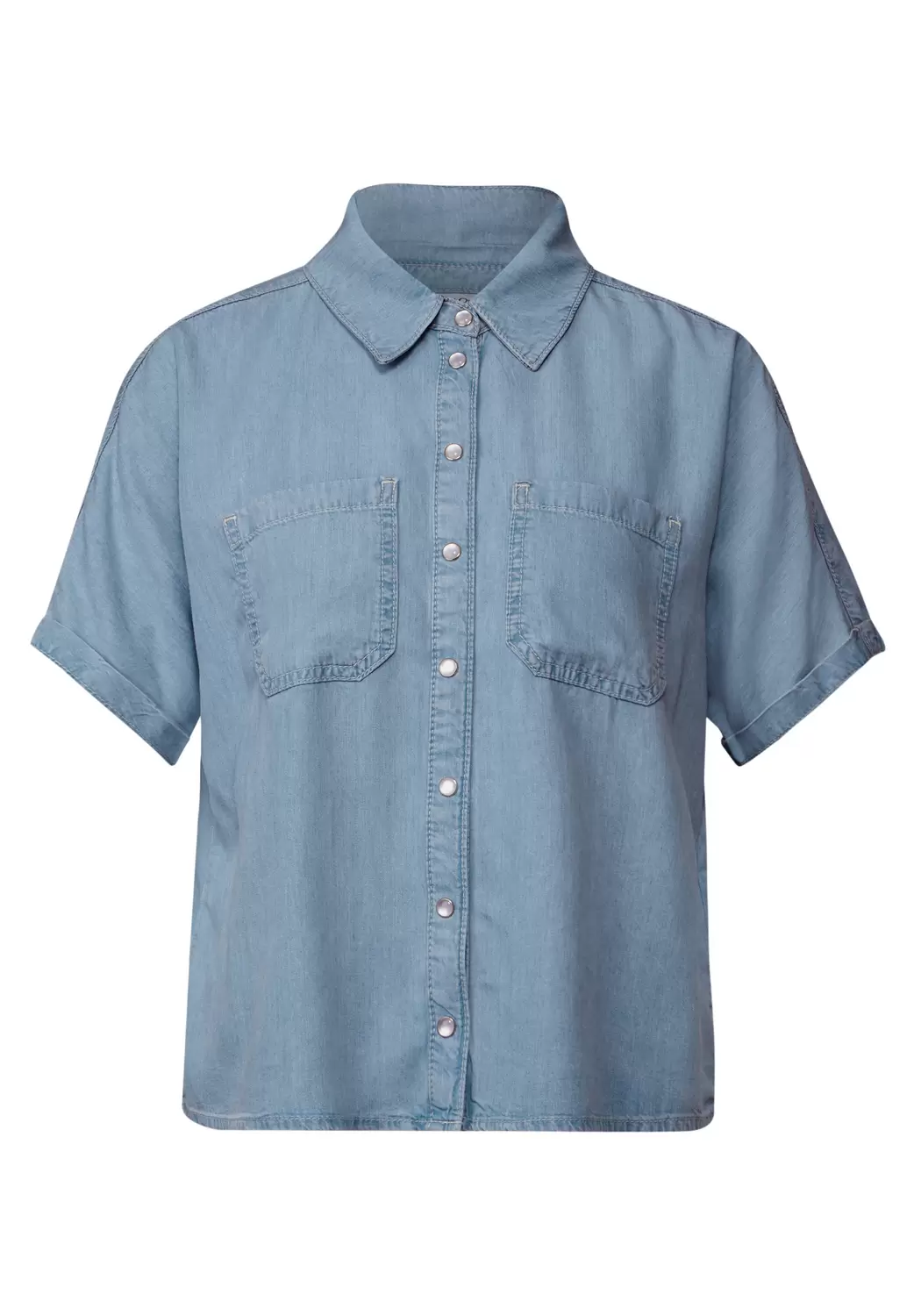 Denim Lyocell Hemdbluse