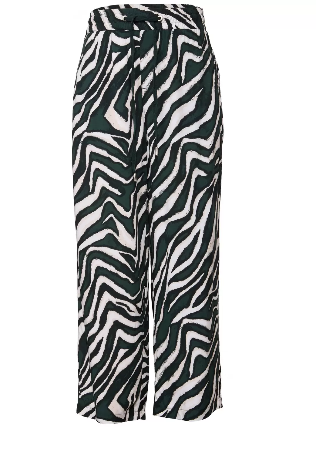 Gemusterte Wide Leg Hose