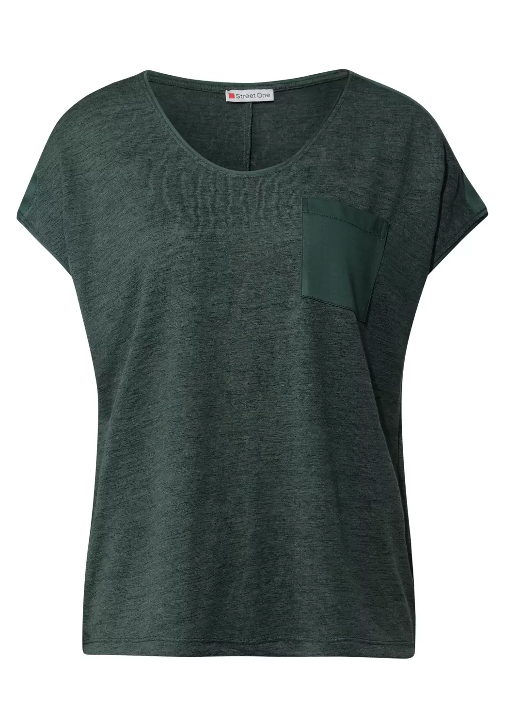 Leinen-Look T-Shirt