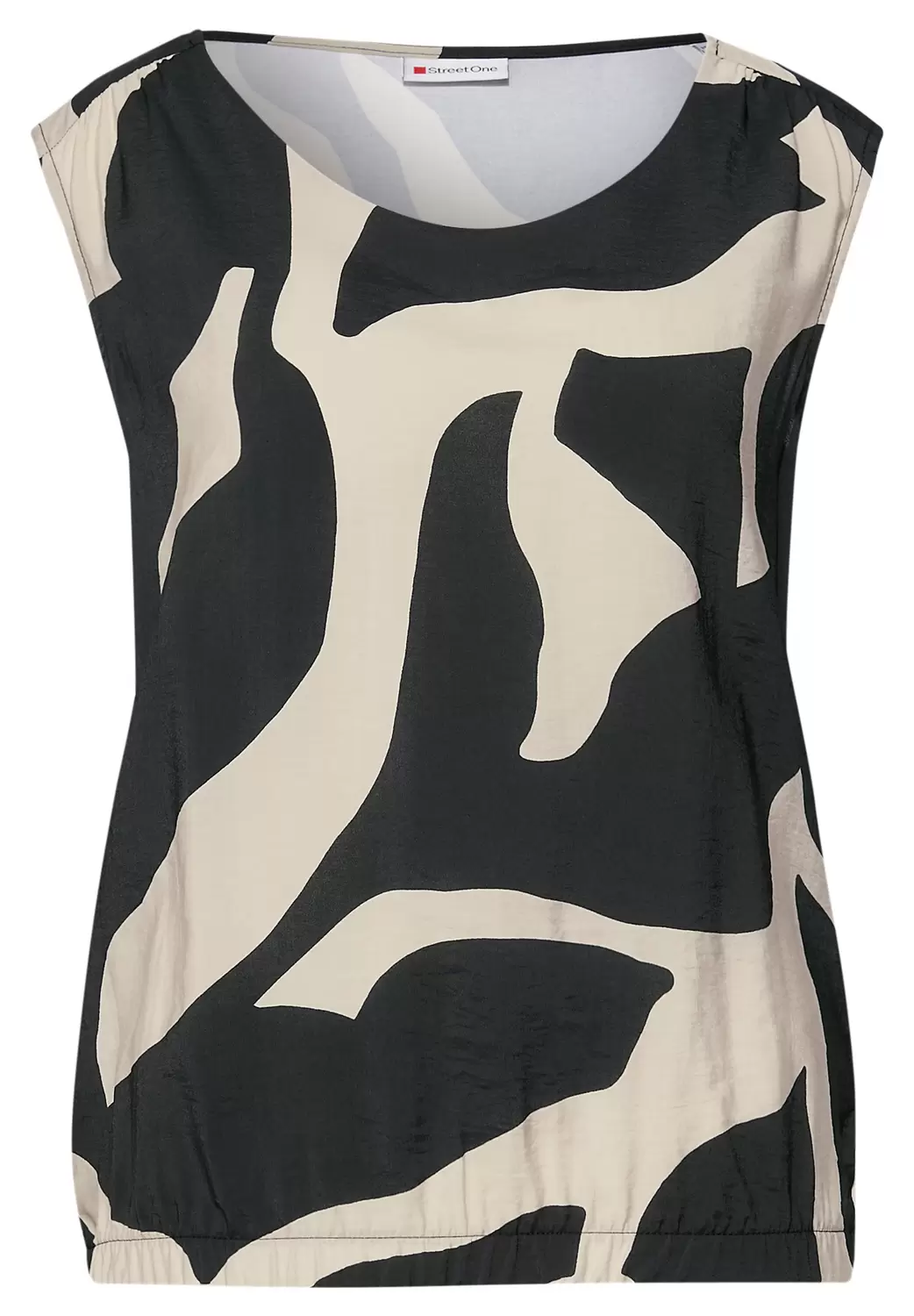 Strukturmix Top mit Print
