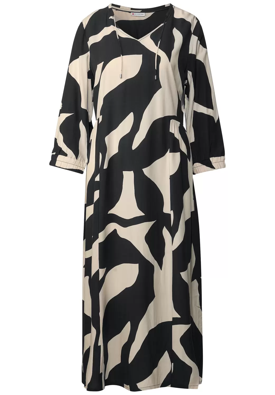 Gemustertes Midi-Kleid