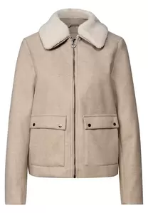Jacke mit abnehmbarem Kragen