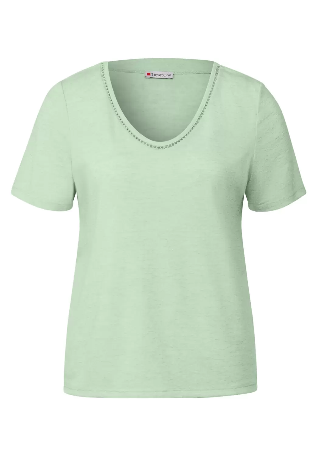 Leinen-Look T-Shirt