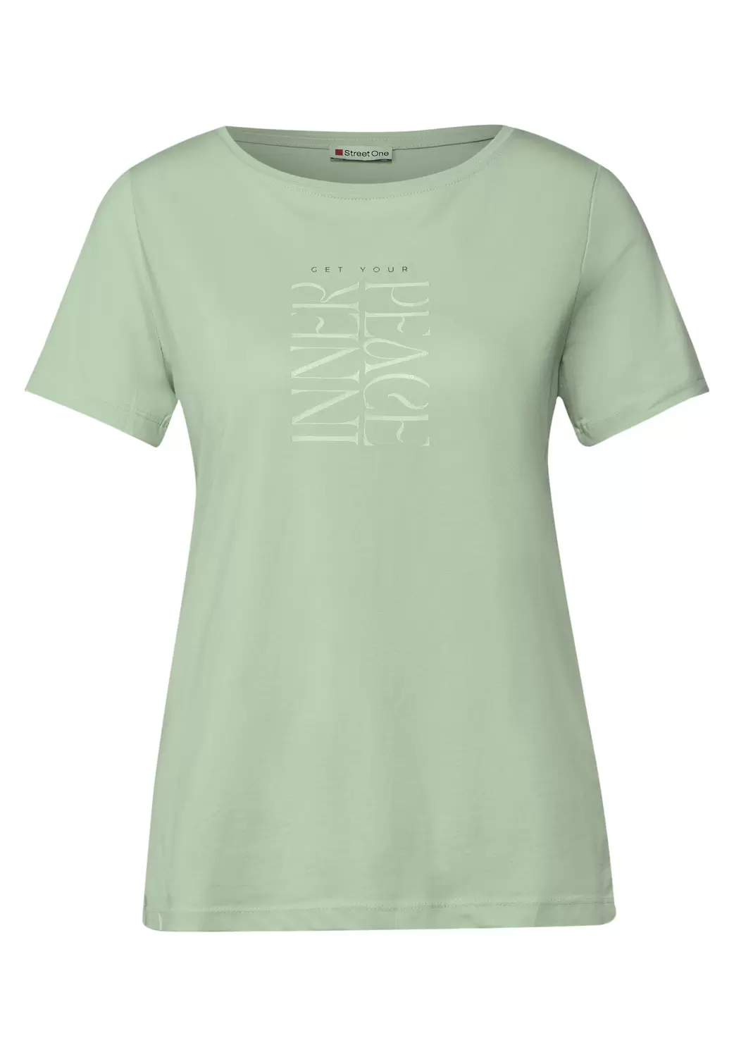 T-Shirt mit Wording Print