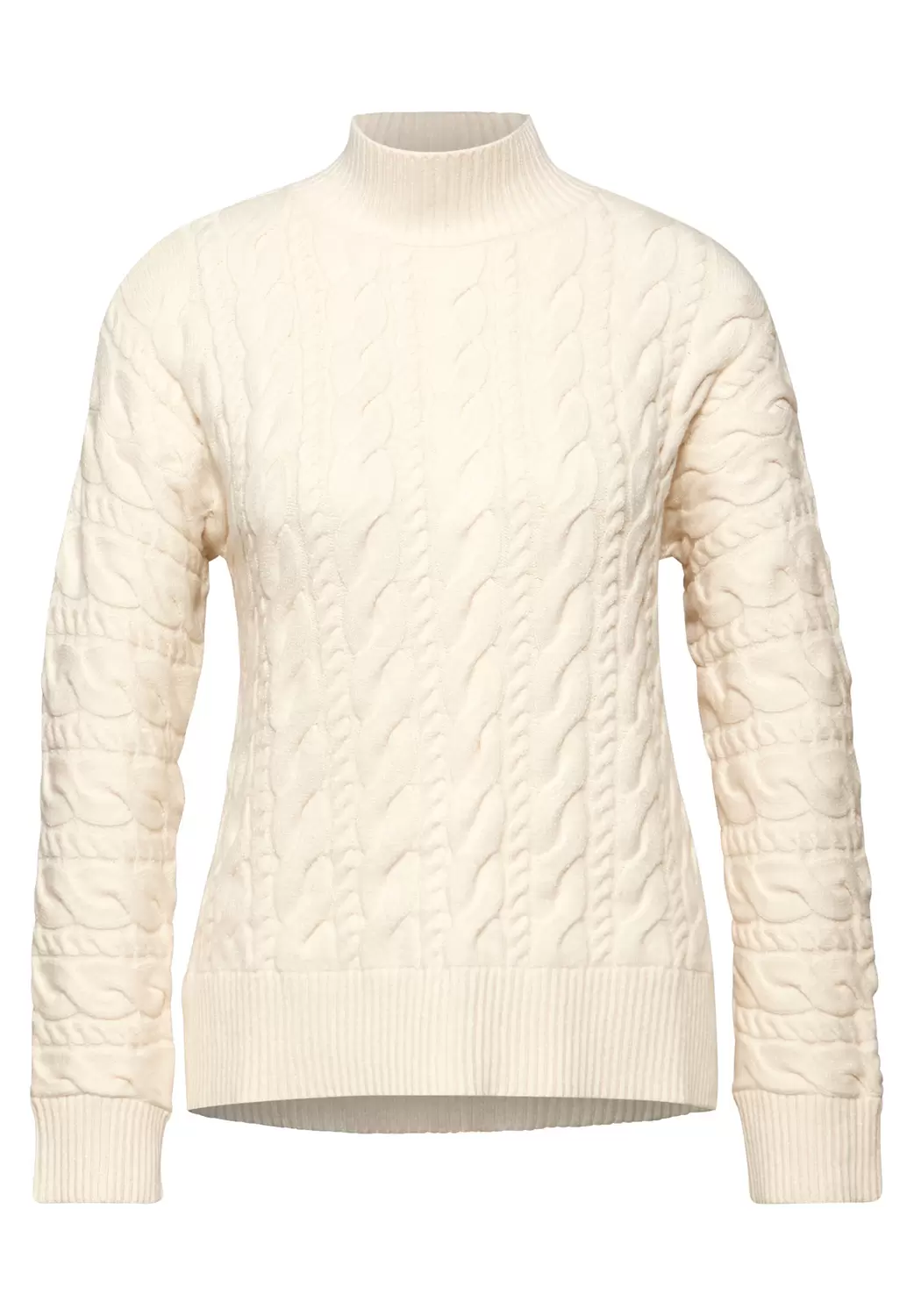 LTD QR_turtle neck cable sweat