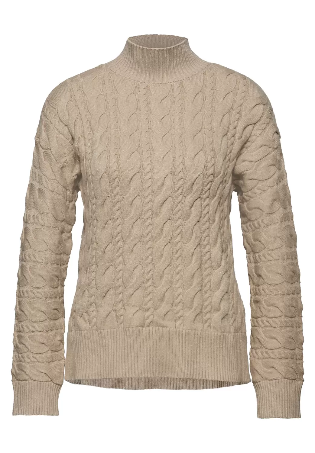 LTD QR_turtle neck cable sweat