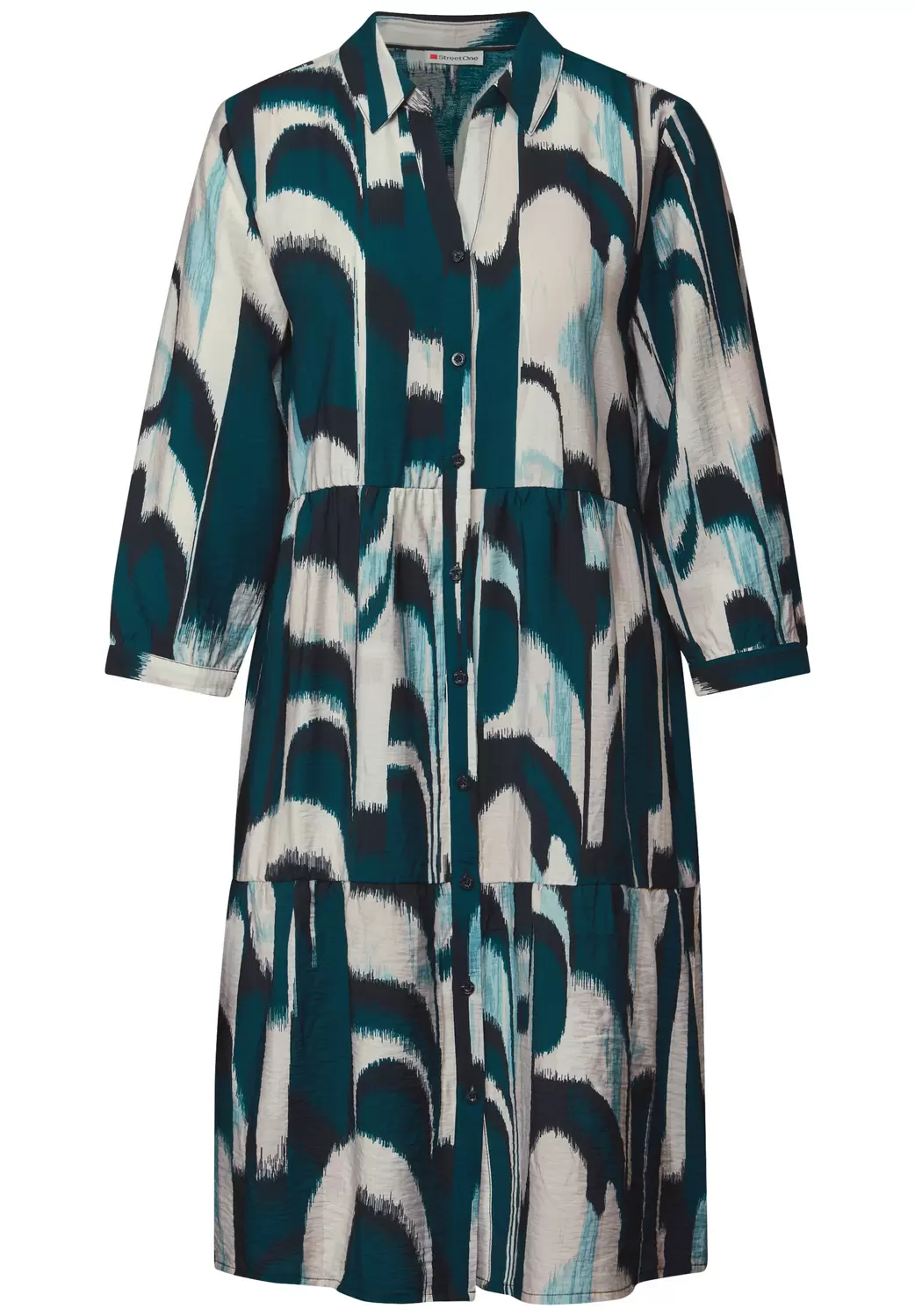 Tunika-Kleid mit Print