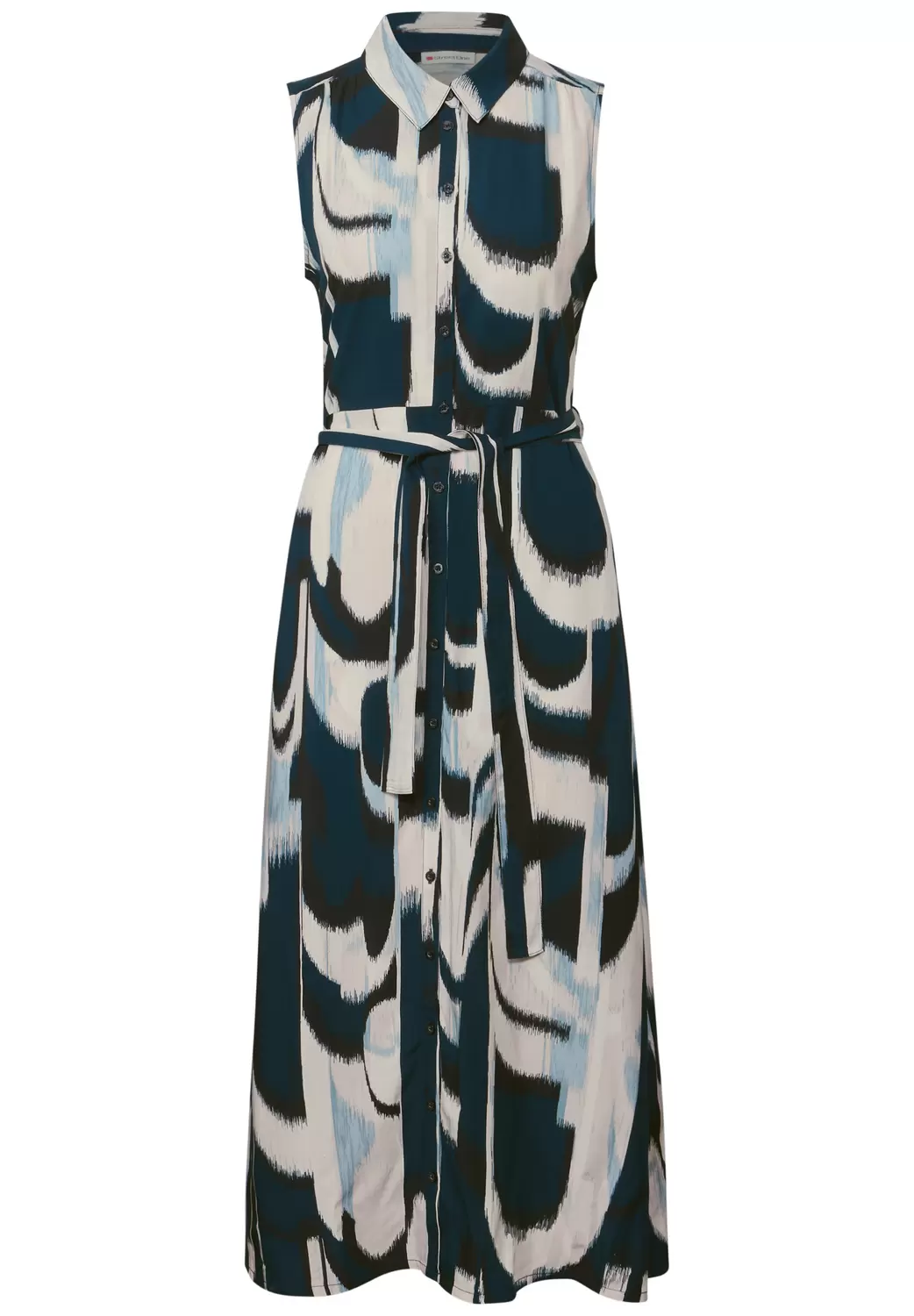 LTD QR sleeveless Viscose Shir - 36857/tide blue