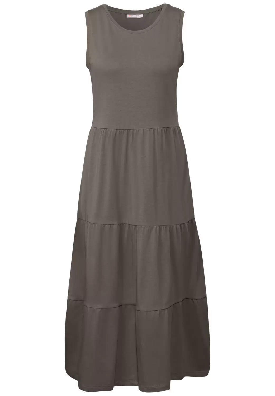 Jersey-Kleid mit Volants