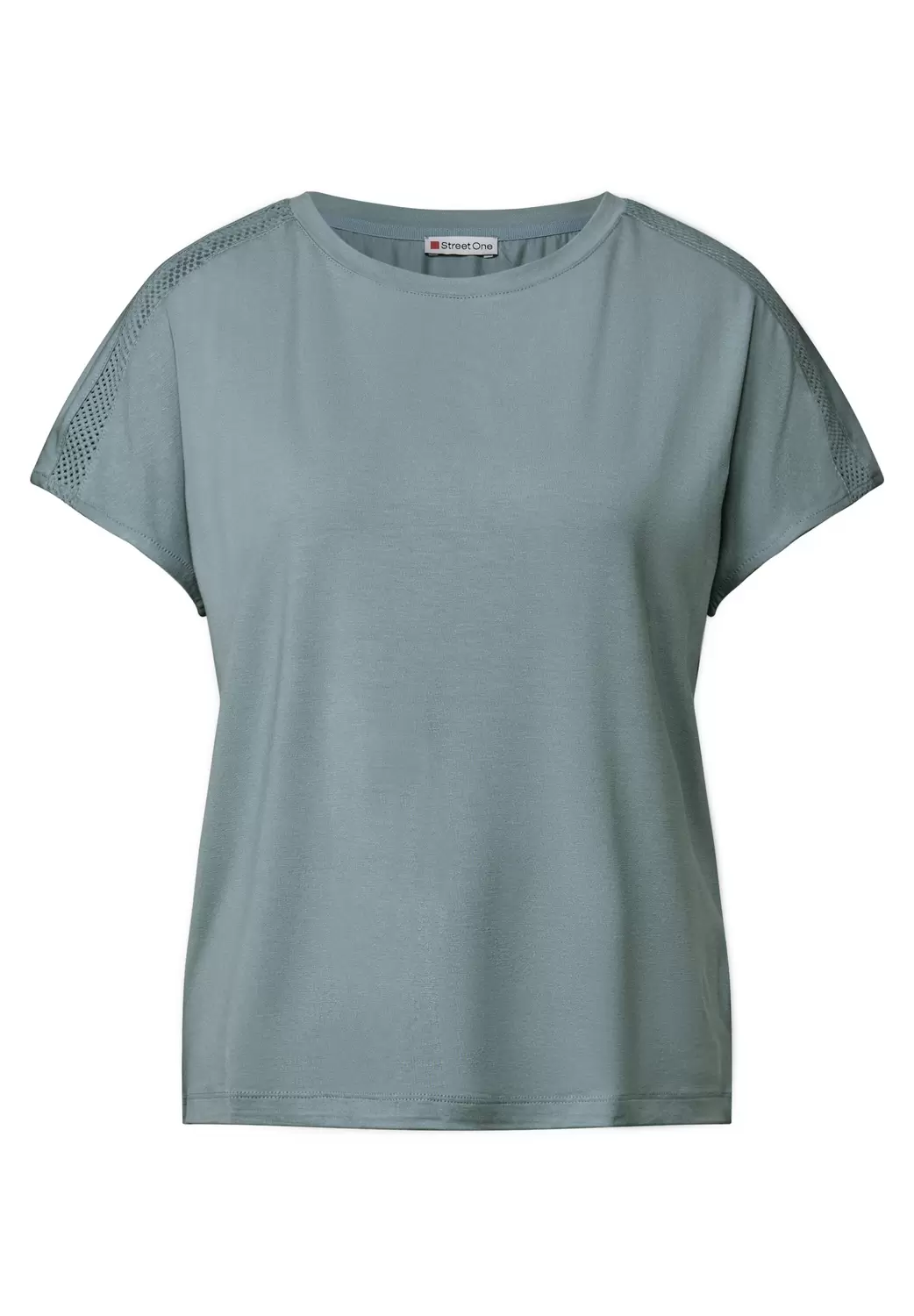 Jersey-Shirt mit Mesh-Detail