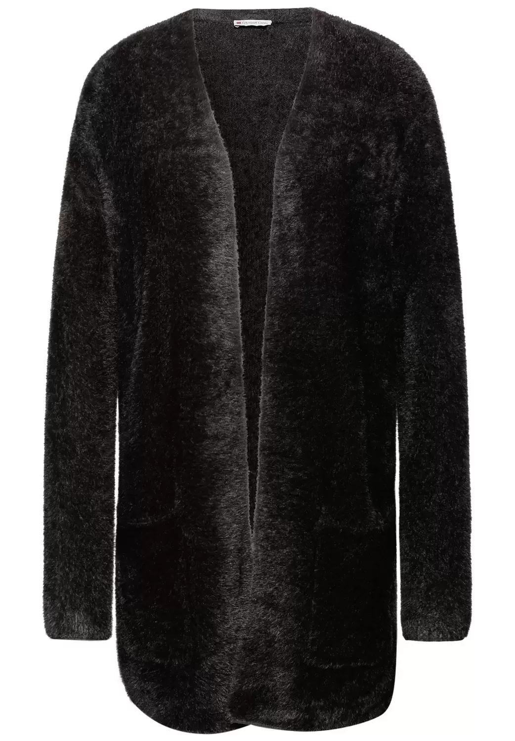 LTD_QR_fluffy long cardi - 17103/darkest brown
