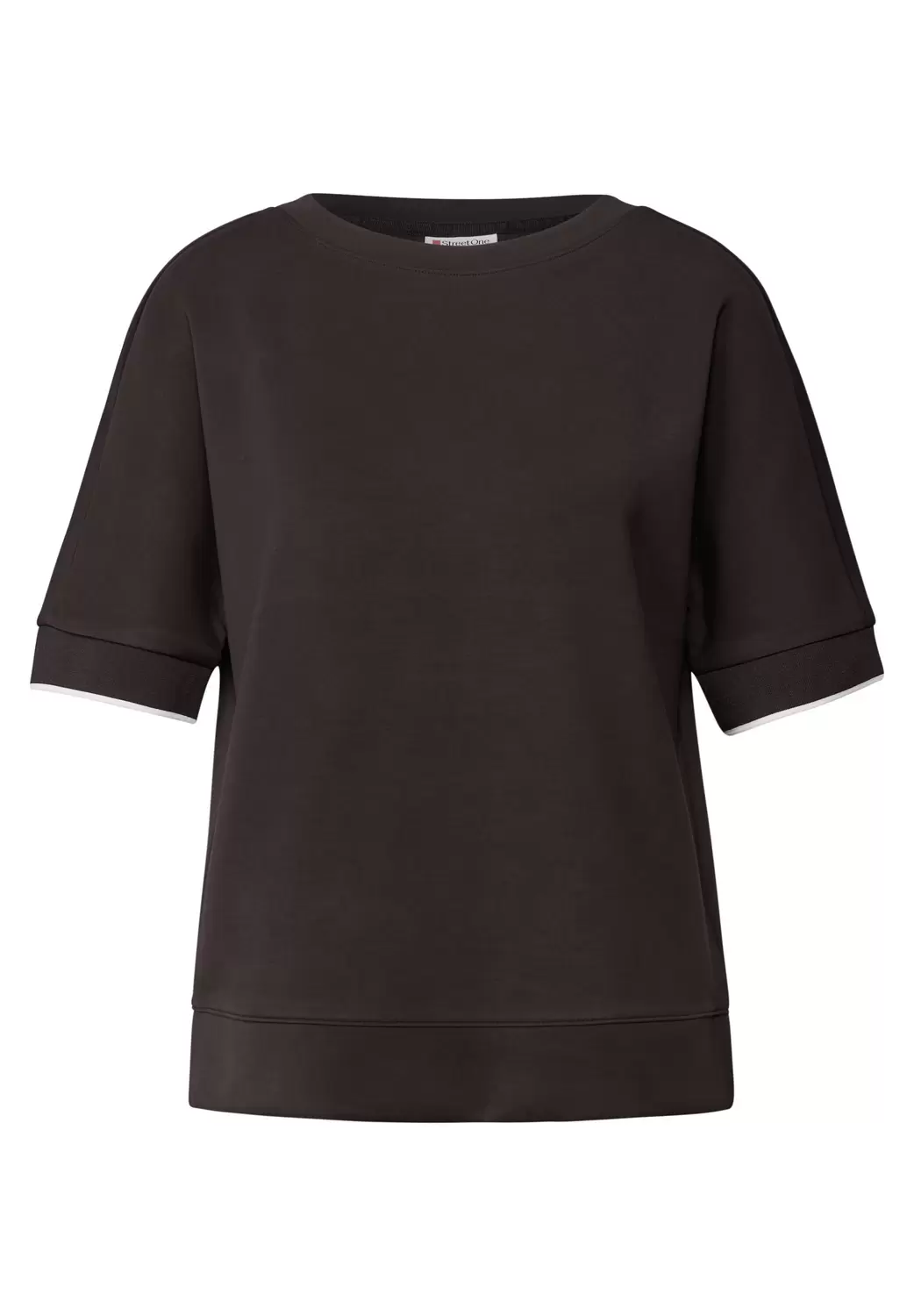 LTD QR silk look shirt w.rib c