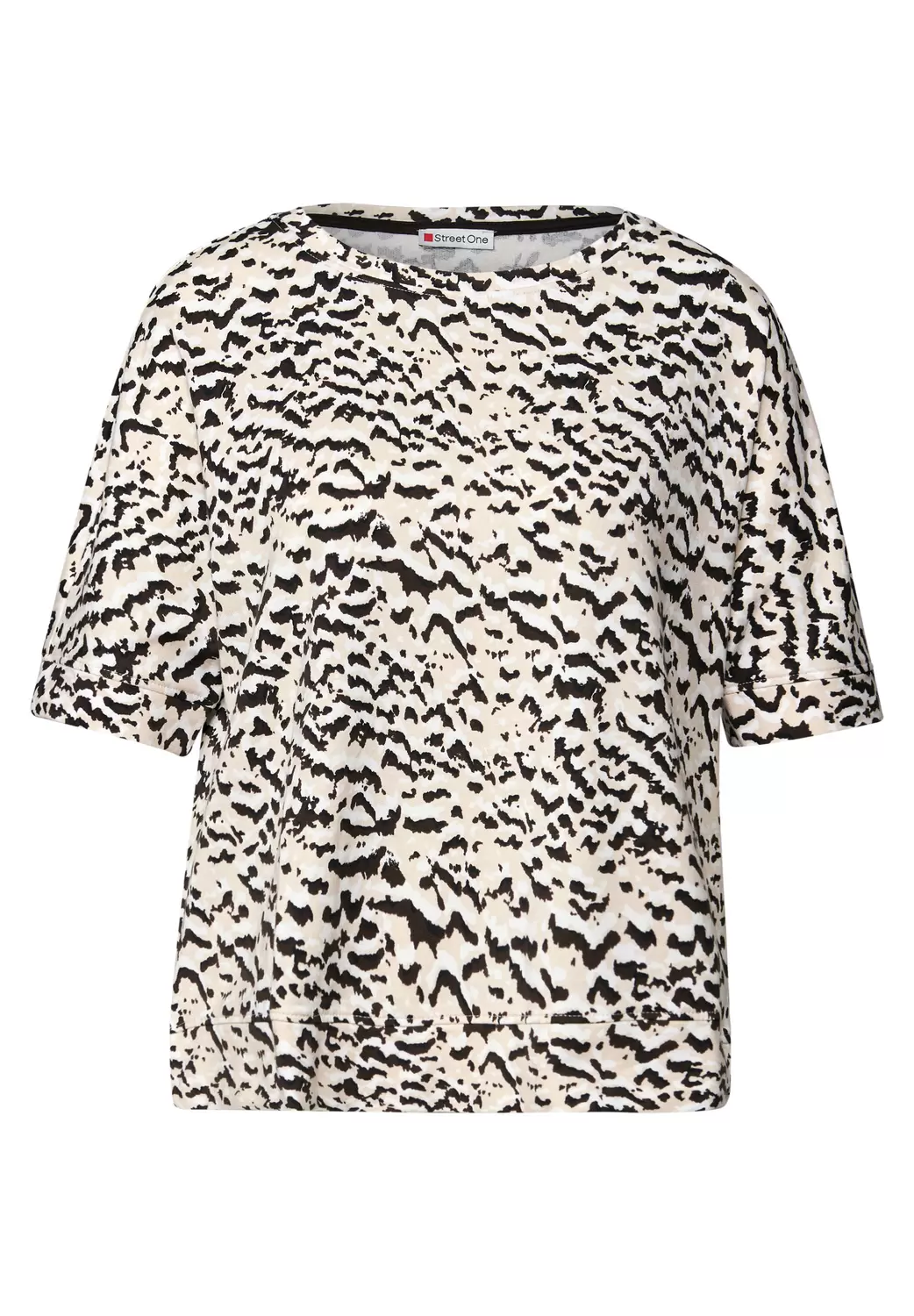 soft printed batwing shirt