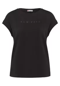 T-Shirt mit Glitzerdetails
