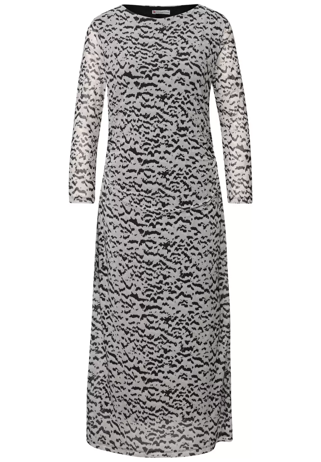 Gemustertes Mesh-Kleid