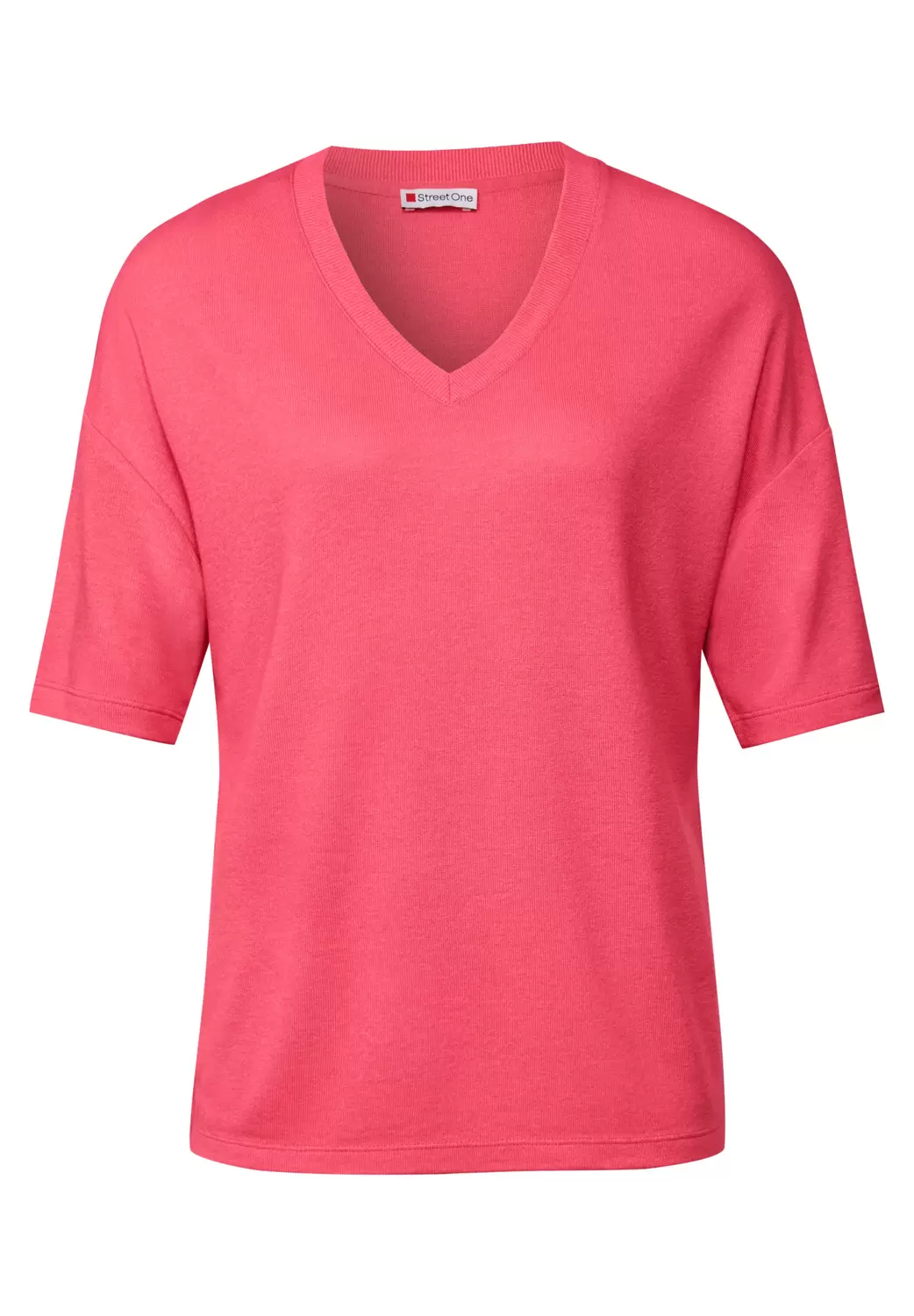 LTD QR summer knit look v-neck