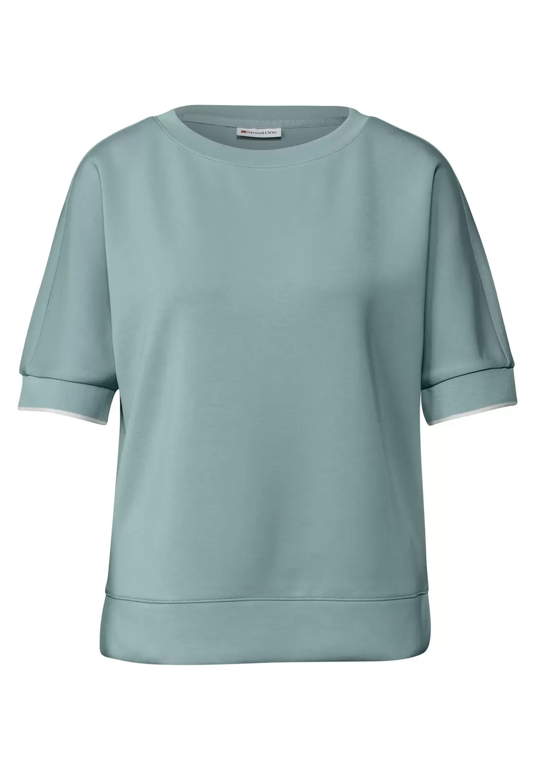 LTD QR silk look shirt w.rib c