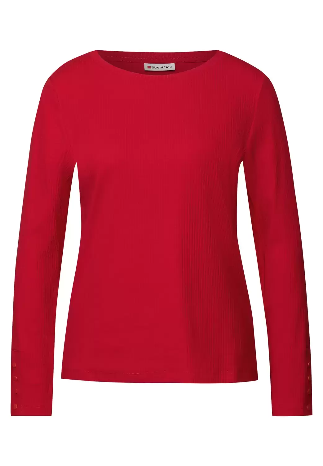 rib shirt w.buttons at cuffs
